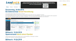 Desktop Screenshot of leadnet.de